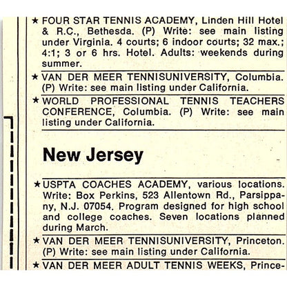 Camp Wohelo Camp Comet Comet Trails Tennis Camps 1977 Ad AF3-Q3