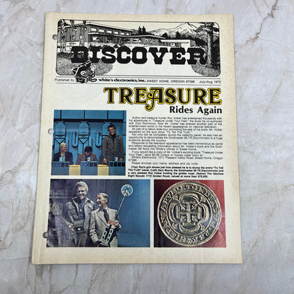 1975 Jul/Aug White's Electronics Discover Newsletter Metal Detector Treasure M19