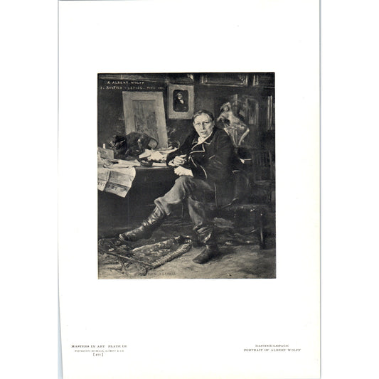 Portrait of Albert Wolfe - Bastien-Lepage 1908 Victorian Art Print AB8-MA9