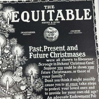 The Equitable Henry B. Hyde Christmas c1910 Magazine Ad FL6-9