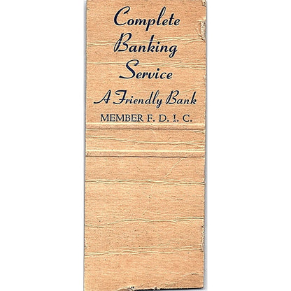 1955 Bank of Dwight 100th Anniversary IL Vintage Matchbook Cover SC7-Y11