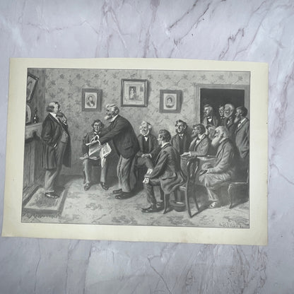 His Constituents - Original 1904 A.B. Frost Art Print V14-3