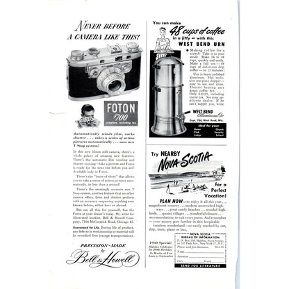 Zenith Television Giant Circle Screen Bulls Eye Tuning - Vintage Magazine Ad D20