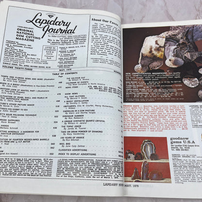 Red Agatized Coral Tampa FL - Lapidary Journal Magazine - May 1979 M28