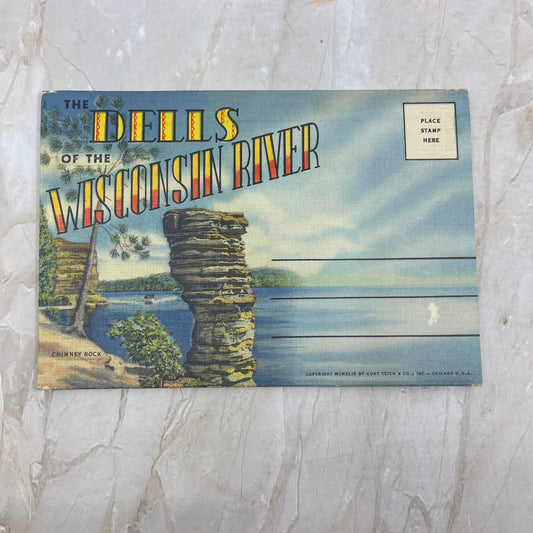 The Dells of Wisconsin River Vintage Souvenir Folder Book Views PXS