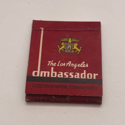 The Los Angeles Ambassador Cocoanut Grove Vintage Matchbook Cover TB8-MB2-7