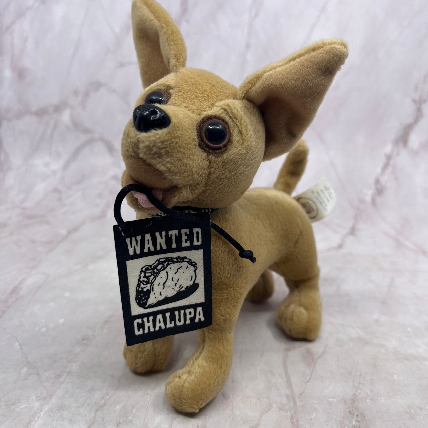 Vtg Yo Quiero Taco Bell Talking Chihuahua Dog Plush Toy 6" Wanted Chalupa TA9
