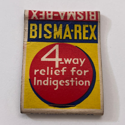 S.L. White Drug Co Bisma-Rex Houlton ME Vintage Matchbook Cover TB8-MB-9