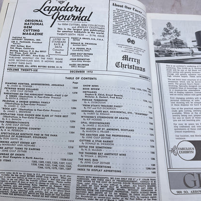 Jewel Encrusted Elephant Lizzadro Museum - Lapidary Journal - Dec 1972 M26