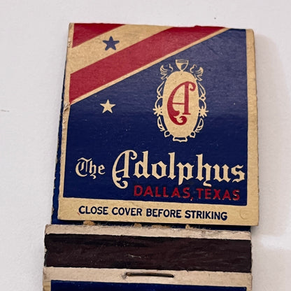 The Adolphus Hotel Dallas Texas Vintage Matchbook Cover TB6-MB1-7