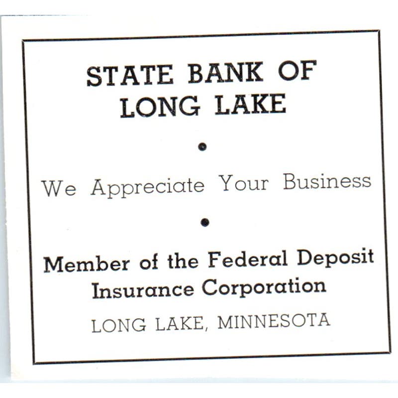 State Bank of Long Lake Minnesota 1940 Magazine Ad AF1-SS4