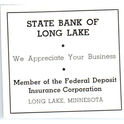 State Bank of Long Lake Minnesota 1940 Magazine Ad AF1-SS4