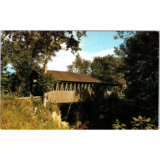 Bloods Brook Covered Bridge Meriden NH Covered Bridge Postcard PB11