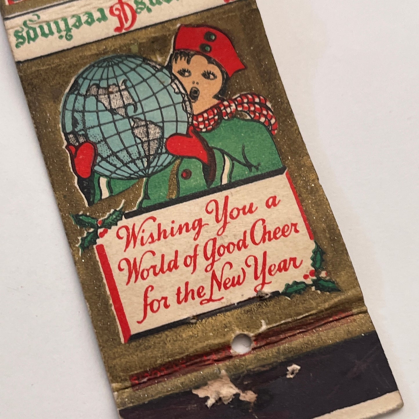 Nortz Lumber Company Christmas Vintage Matchbook Cover MM3-1
