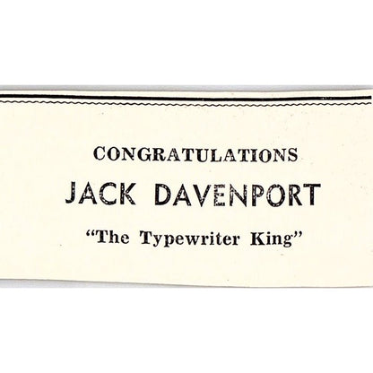 Jack Davenport - The Typewriter King - Taft CA 1965 Ad AF8-S27