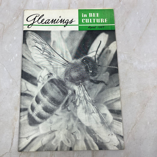 1957 April Gleanings in Bee Culture Magazine Bees Beekeeping Honey TD7