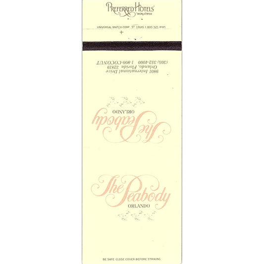 The Peabody Orlando Florida Vintage Matchbook MM7-1