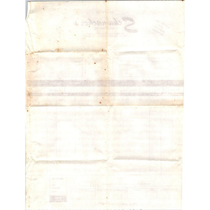 Schumacher's Incorporated Landscape Nursery South St. Paul MN 1995 Billhead K23