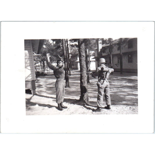 US Army Soldier Stickup Humor Photo c1954 Army Photo AF1-AP2