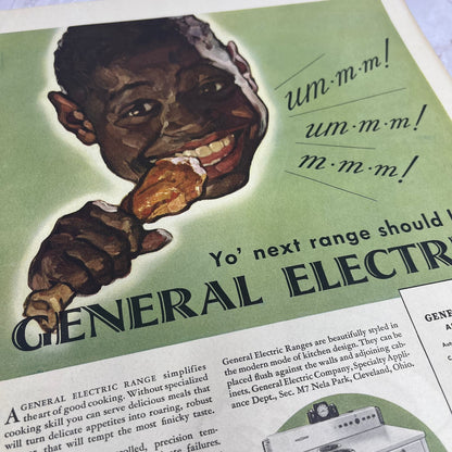 General Electric Automatic Ranges Fried Chicken Magazine Advertisement FL6-7