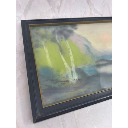 Antique Vintage Framed Original Painting Hand Painted Wall Art