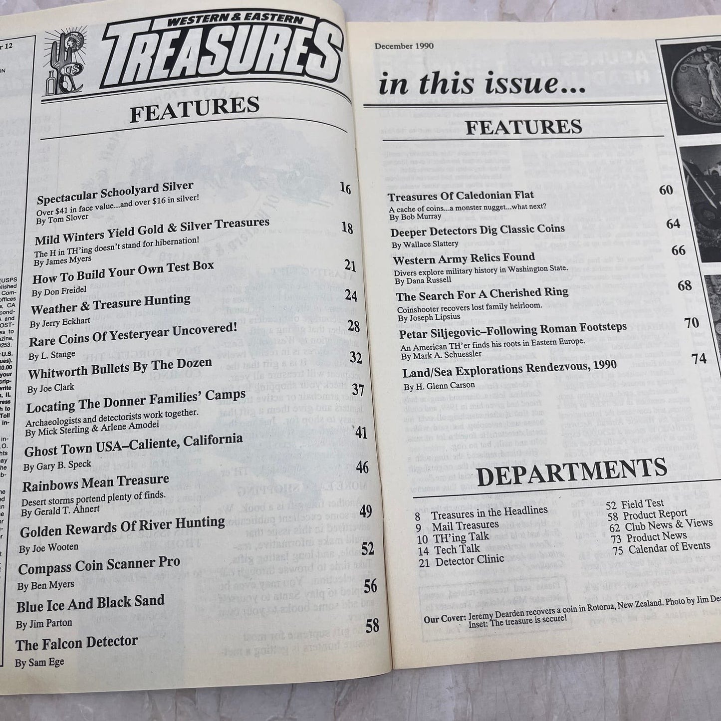 1990 Dec - Western & Eastern Treasures Magazine - Treasure Hunting Gold M12