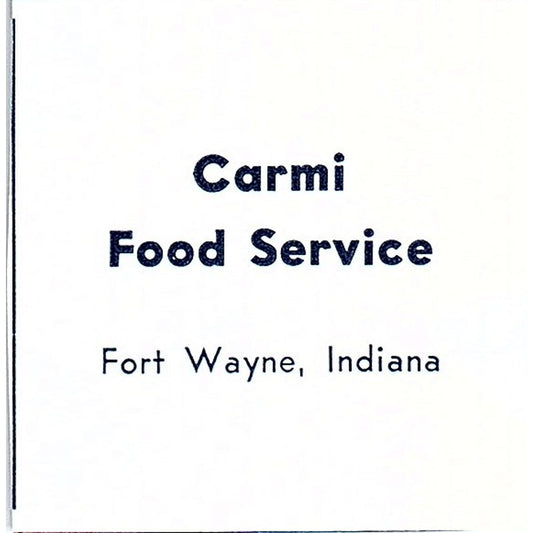 Carmi Food Service Fort Wayne Indiana 1964 Ad AG1-S15