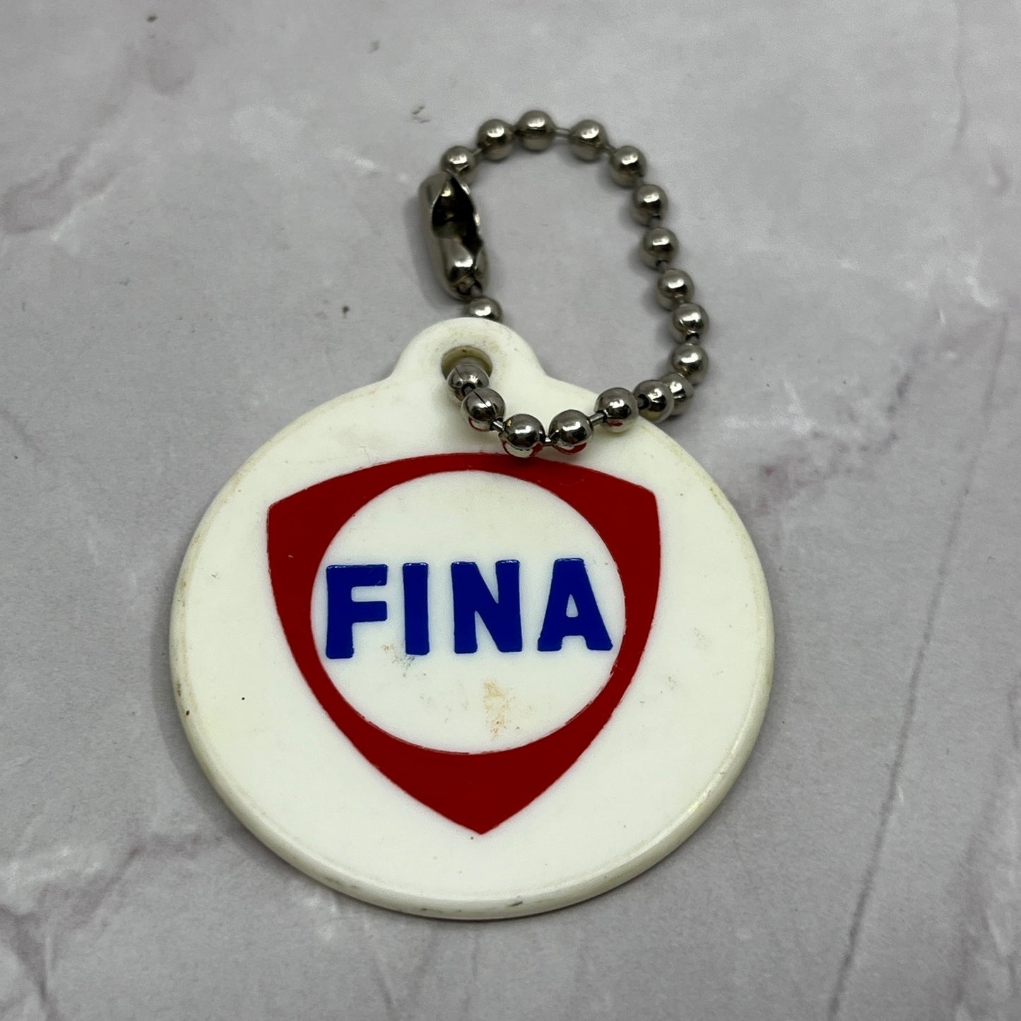 Vintage Fina Gas Station Key Chain SC1