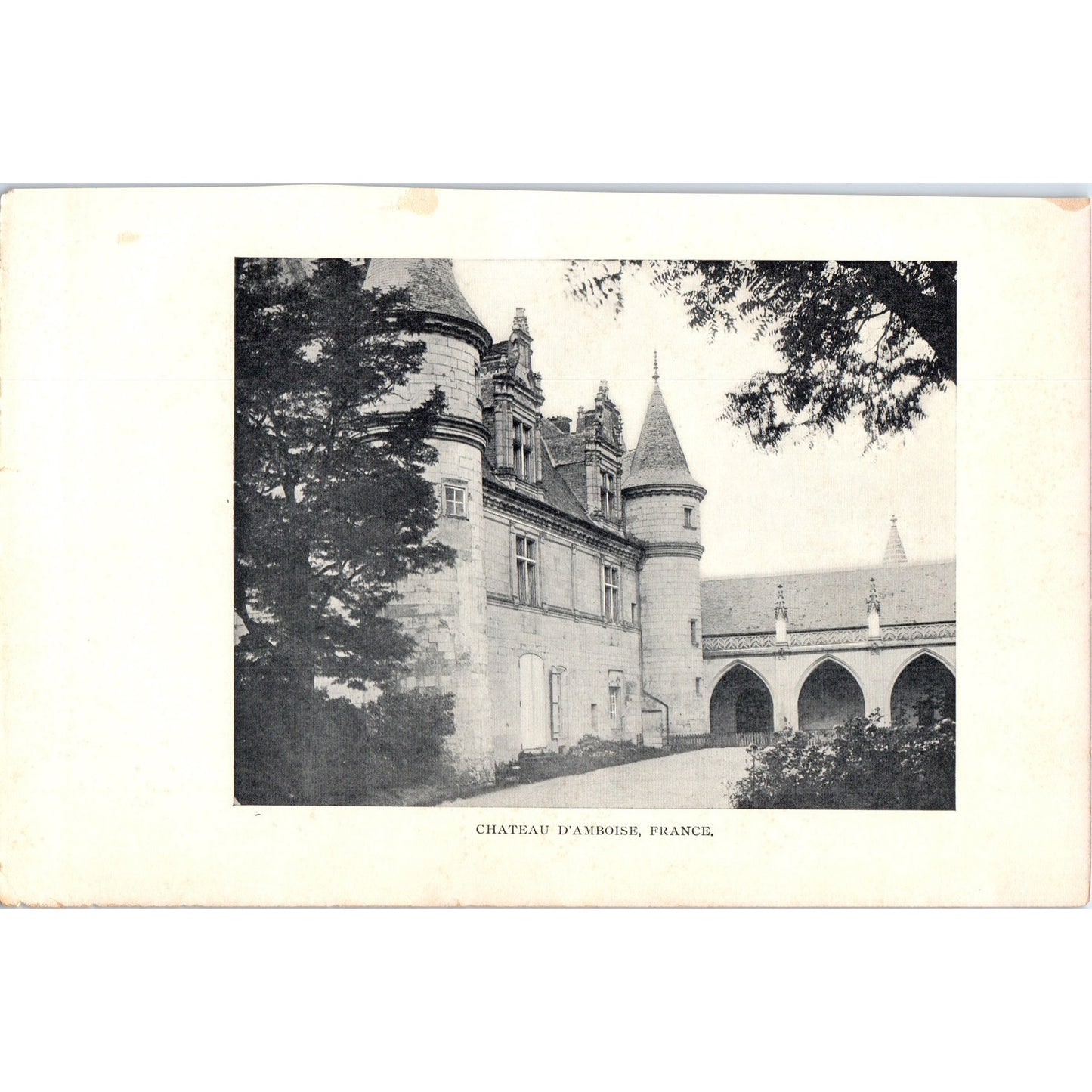 Château D'Amboise France 1901 Original Print AD8-H8