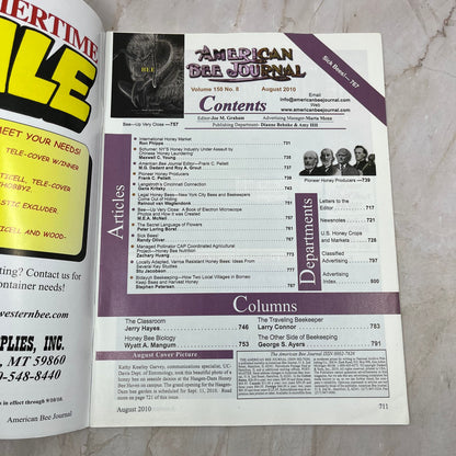 2010 August - American Bee Journal Magazine - Bees Beekeeping Honey M9