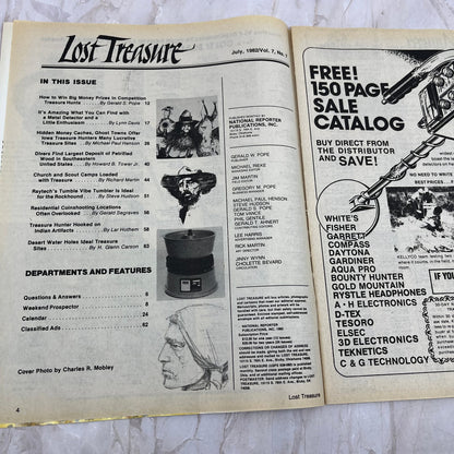 1982 July - Lost Treasure Magazine - Treasure Hunting Gold Prospecting M15