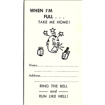 The 411 Club Dorothy Friedman Long Beach CA Vintage Business Card SD9-B5