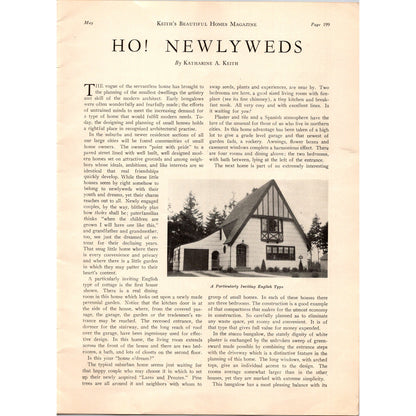 Servantless Homes for Newlyweds Katharine A Keith 1929 Article SI11