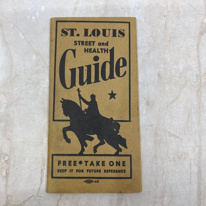 1945 St. Louis Missouri Street and Health Guide Quackery Booklet TI8-S5