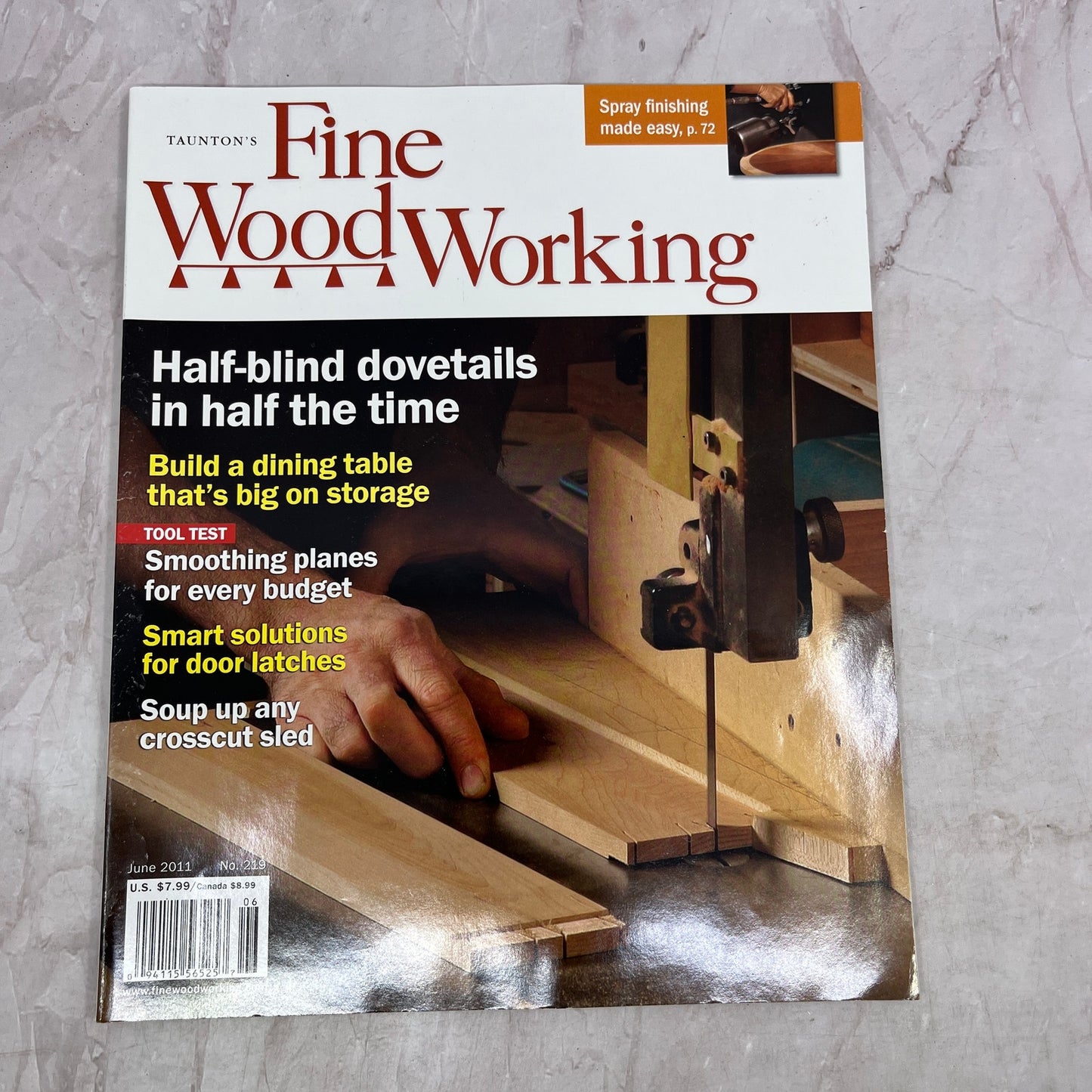 Half-Blind Dovetails - Jun 2011 No 219 - Taunton's Fine Woodworking Magazine M36