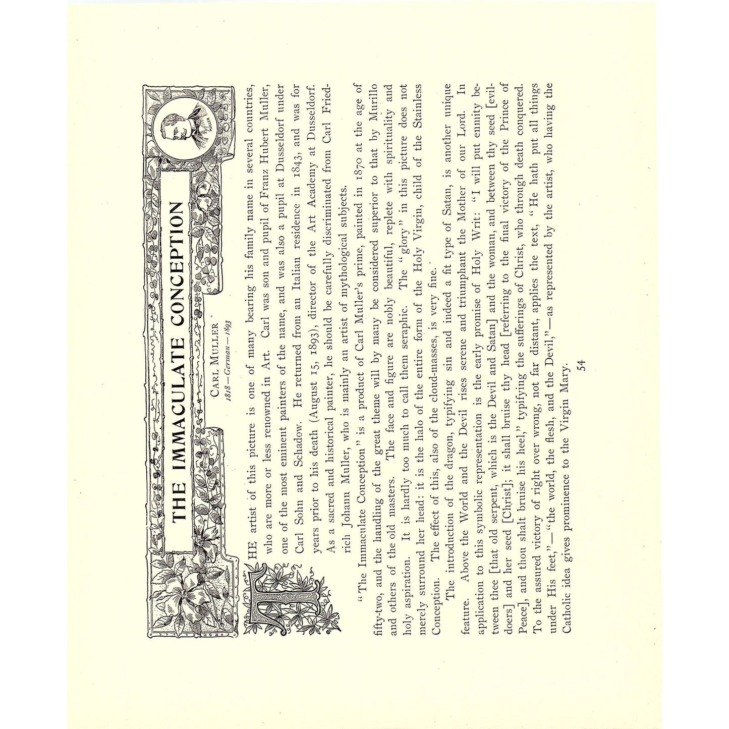 The Holy Night - Correggio - 1898 Litho Art Print D19