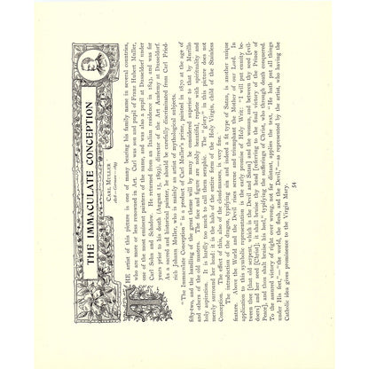 The Holy Night - Correggio - 1898 Litho Art Print D19