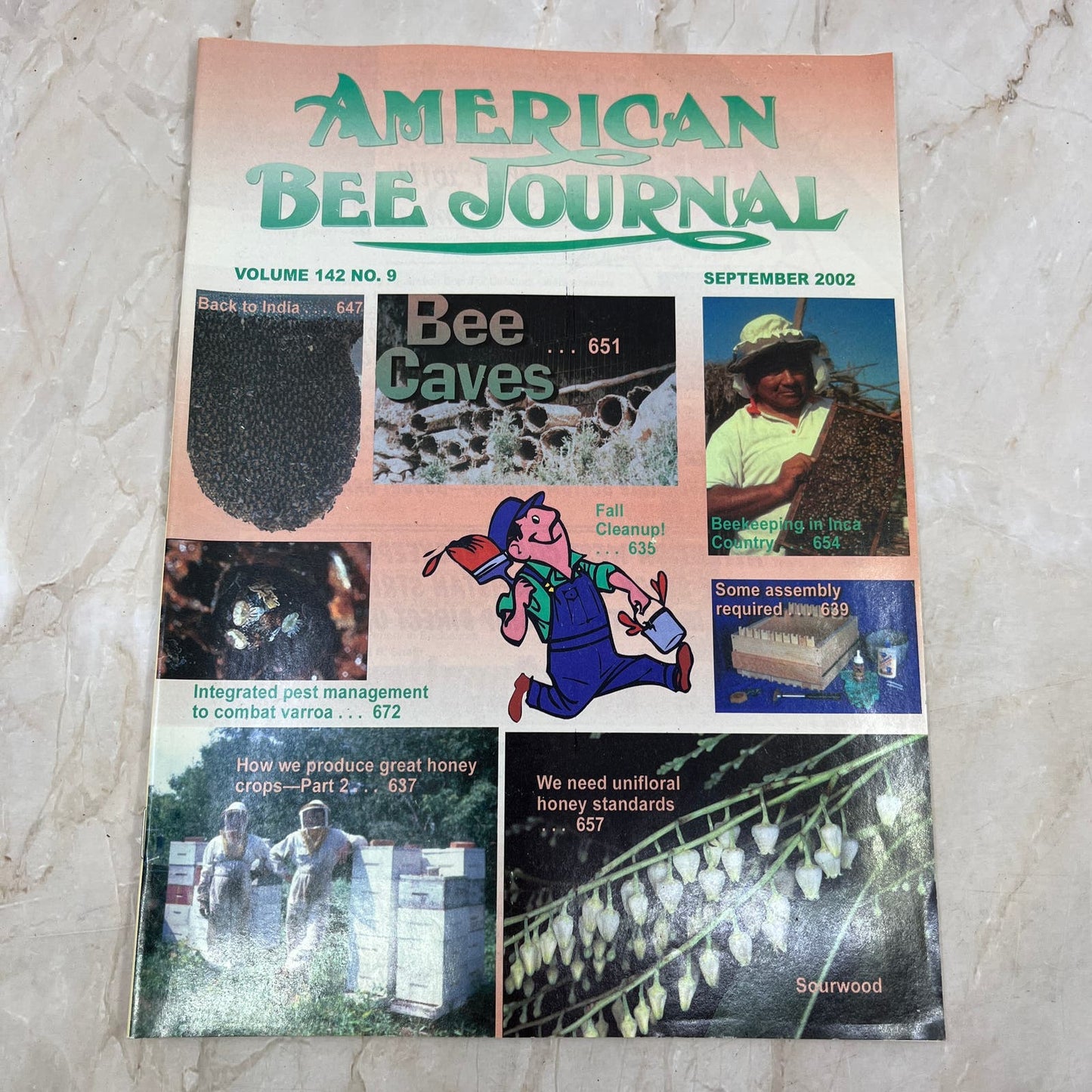 2002 Sept American Bee Journal Magazine Bees Beekeeping Honey M7