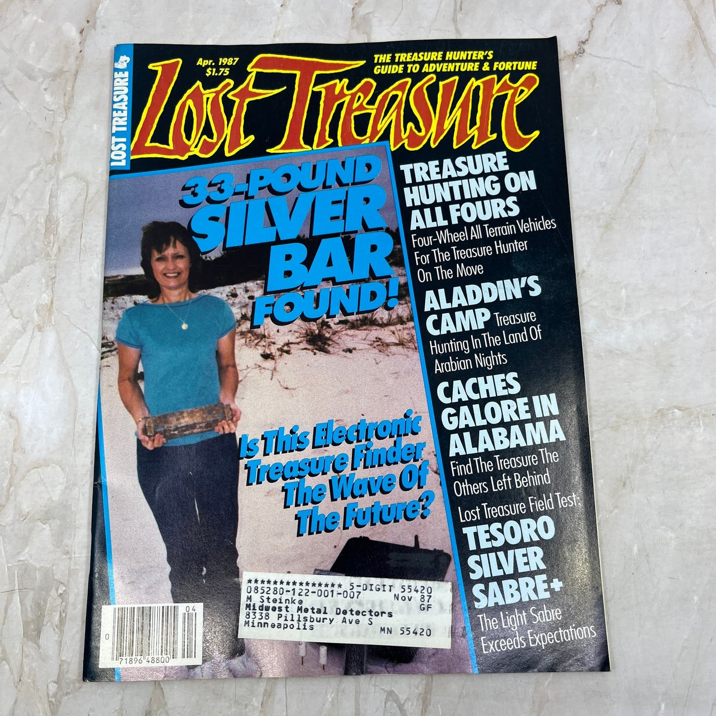 1987 April - Lost Treasure Magazine - Treasure Hunting Gold Prospecting M15
