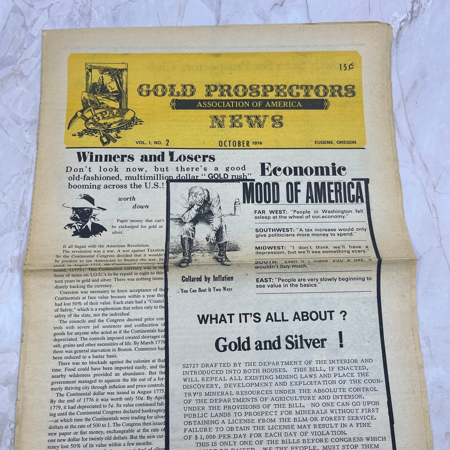 1974 Oct - Gold Prospectors Association of America Newspaper - Eugene OR M18