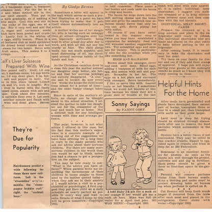 Schlampp's Silver Foxes Furs 8" 1935 Minneapolis Journal Advertisement D10