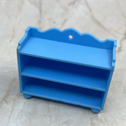 Vtg c1970 West Germany Jean Hofler Blue Dollhouse Furniture Set of 5 TE9