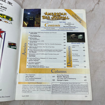 2009 April American Bee Journal Magazine Bees Beekeeping Honey M8