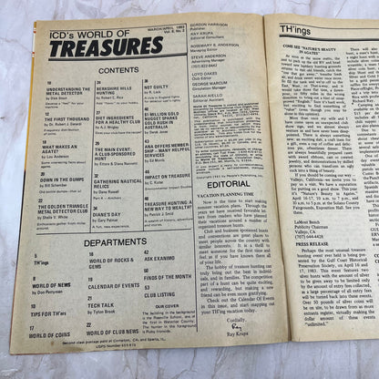 1983 April - ICD World of Treasures Magazine - Treasure Hunting Gold Rocks M16