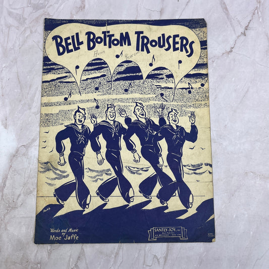 1944 Bell Bottom Trousers Moe Jaffe Navy WWII Antique Sheet Music Ti5