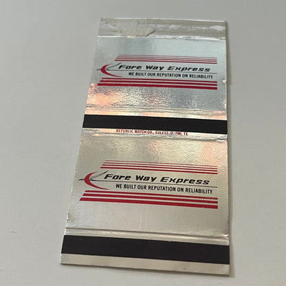 Fore Way Express Vintage Matchbook Cover TB6-MB2-6