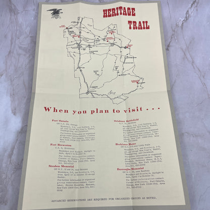 c1960 Heritage Trail New York Guide to Historical Properties Brochure L3-5