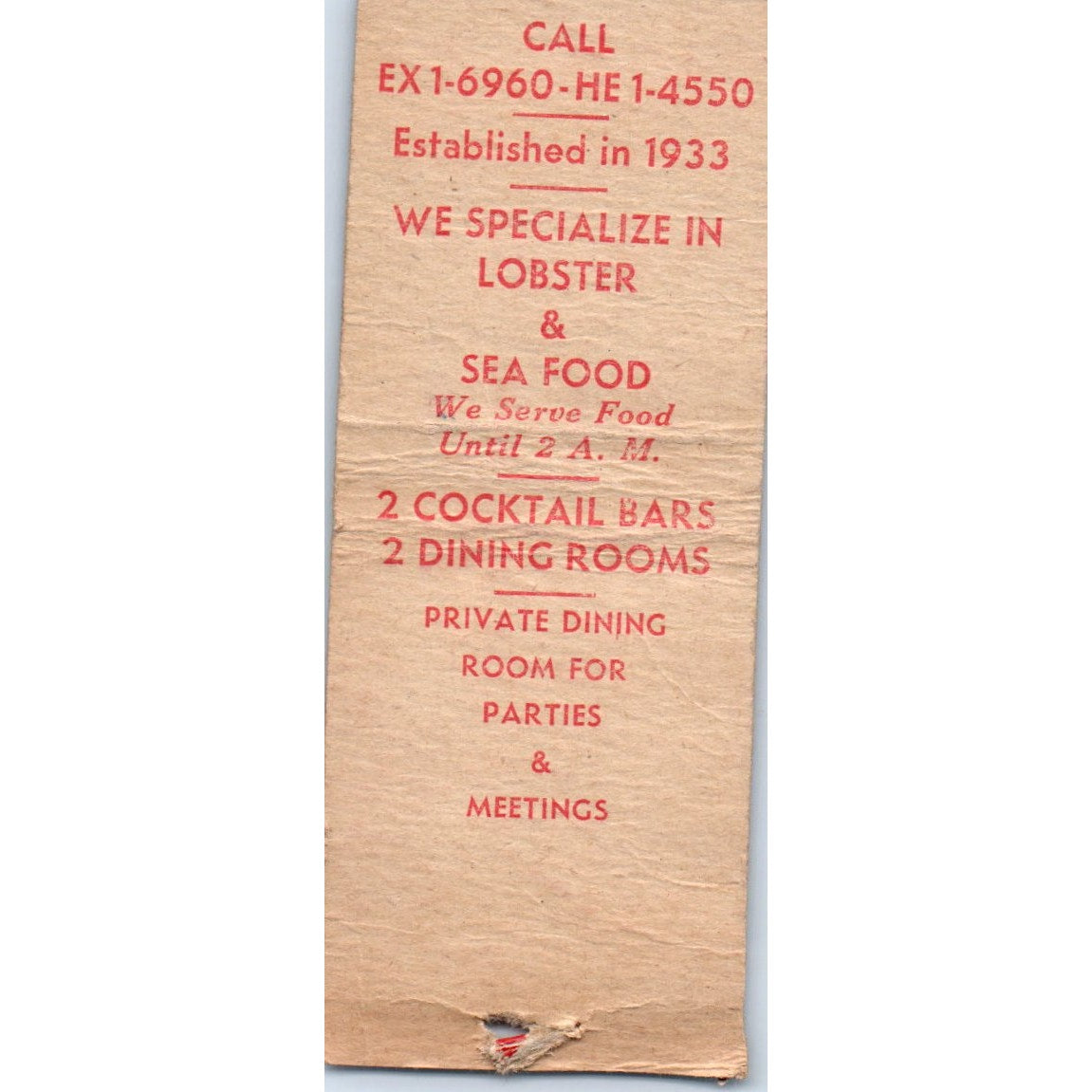 Mamolen's Mexican Room Cleveland OH Vintage Matchbook Cover SF4-Y4