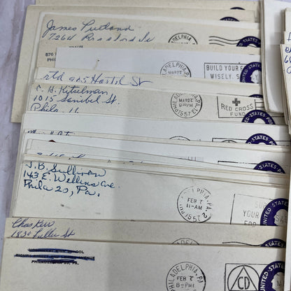 Huge Lot 50+ Philadelphia Electric Company 1957 Postal Cover Envelopes TG7-PEC1