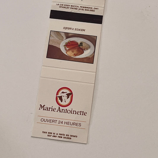 Marie Antoinette Restaurant Vintage Matchbook Cover MB59-3